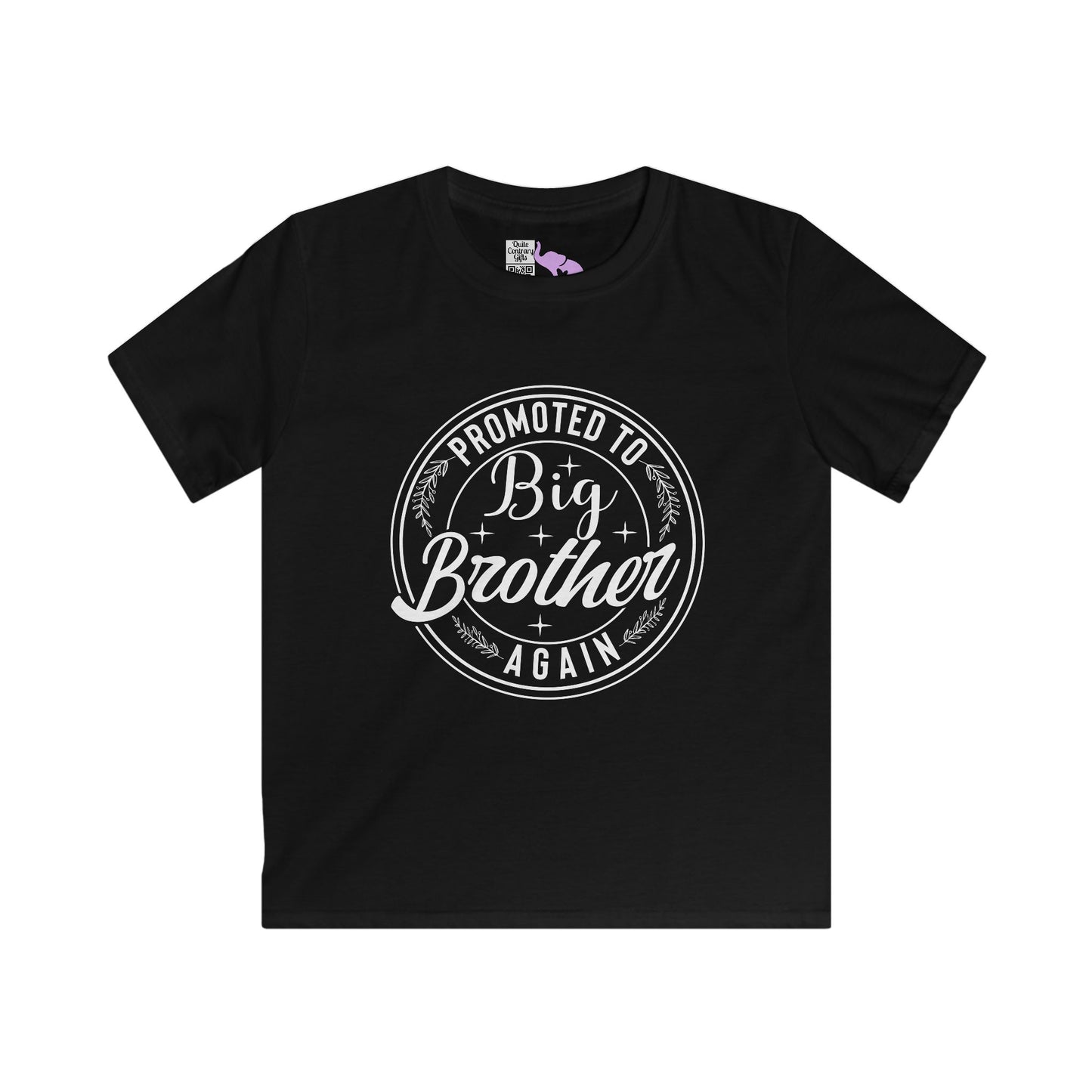 Promoted To Big Brother Again (Circle) Youth Softstyle Tee