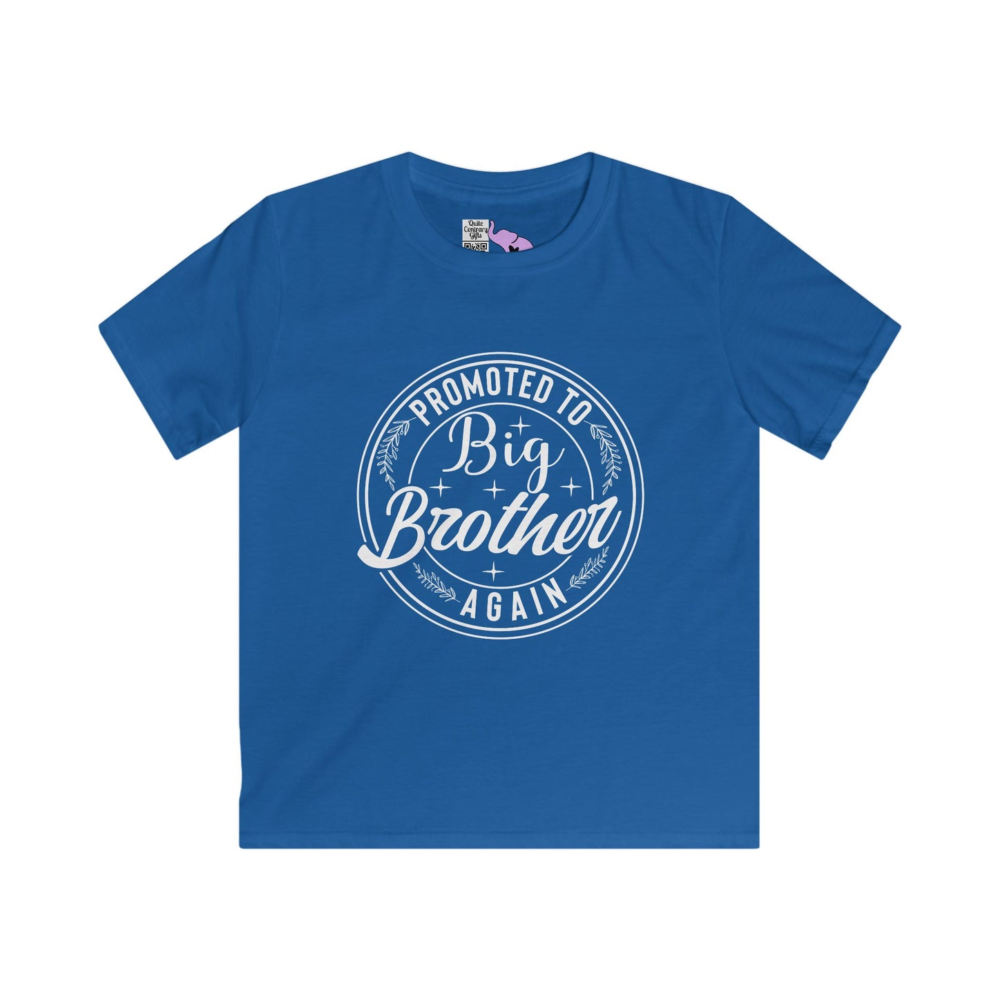 Promoted To Big Brother Again (Circle) Youth Softstyle Tee