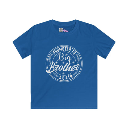 Promoted To Big Brother Again (Circle) Youth Softstyle Tee