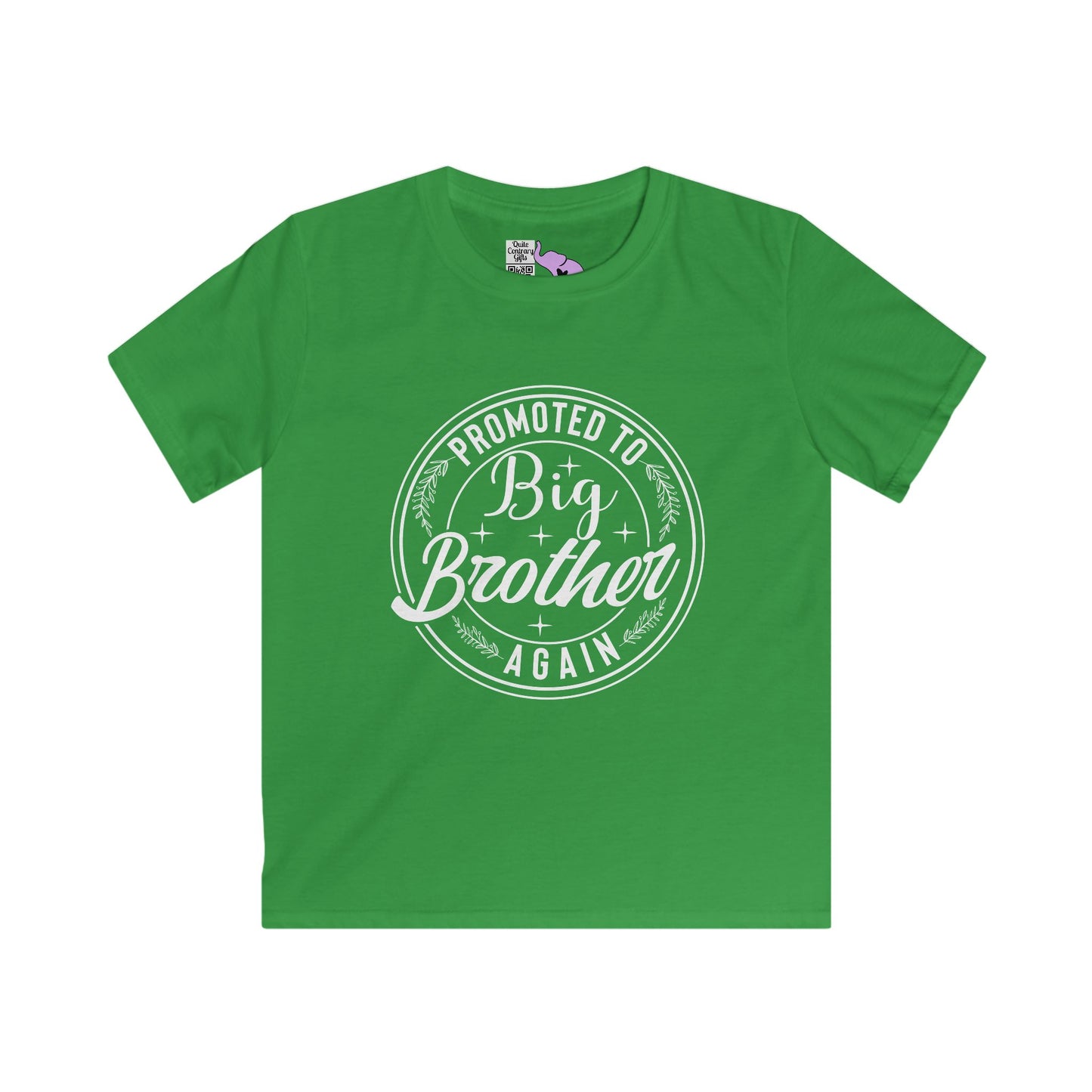Promoted To Big Brother Again (Circle) Youth Softstyle Tee