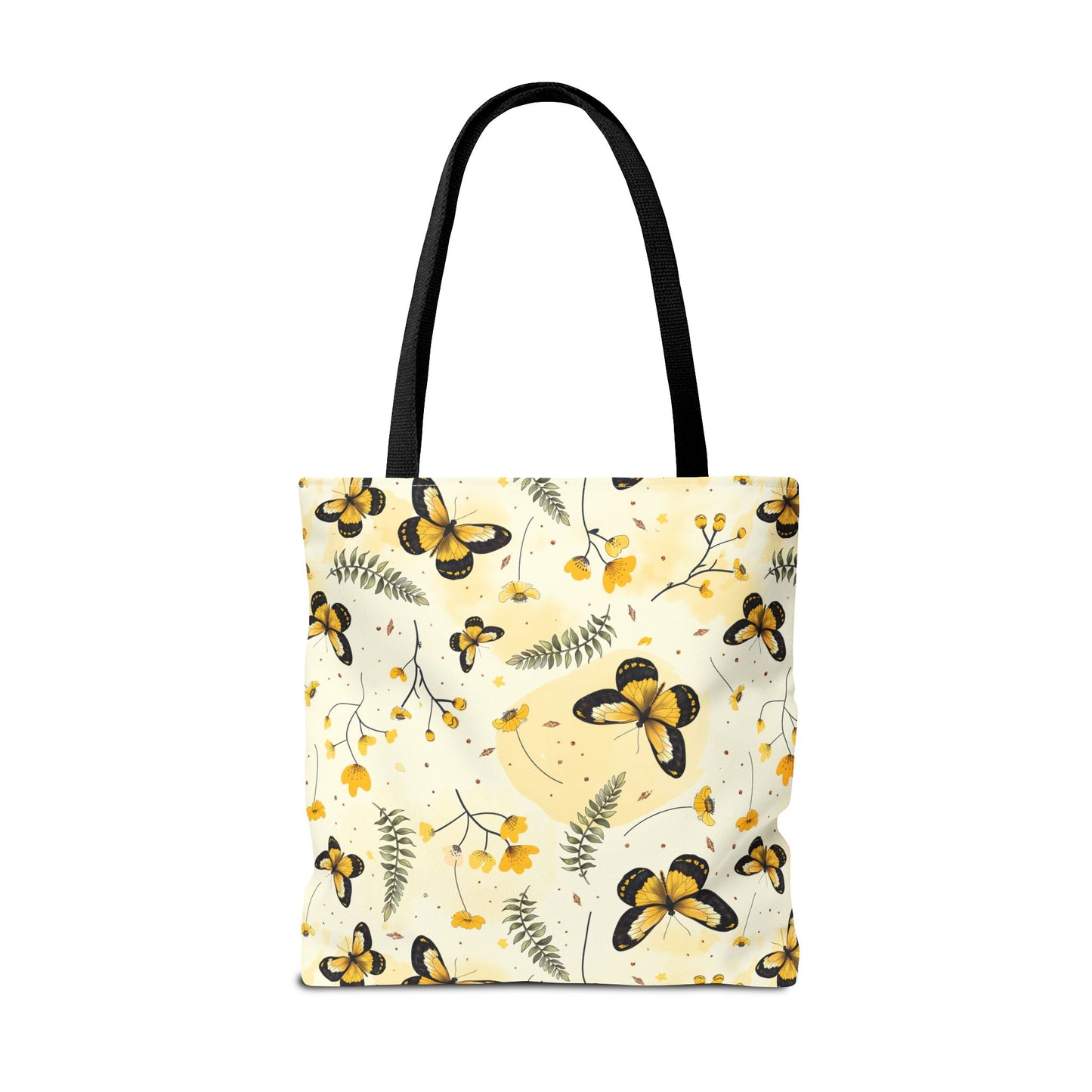 Sunlit Butterfly Bloom Canvas Tote Bag