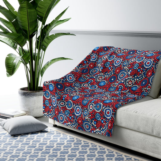 Patriot Pulse Fleece Blanket