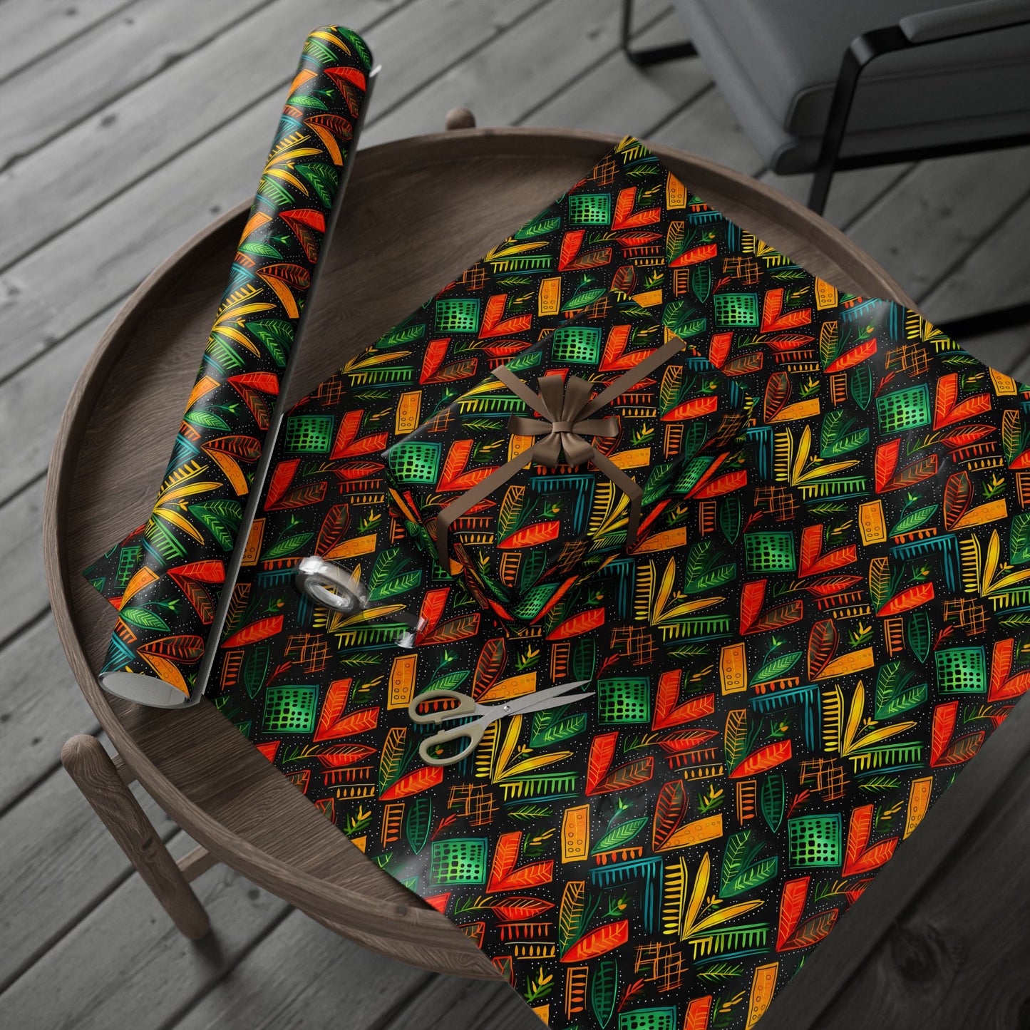 Kujichagulia Waves Kwanzaa Wrapping Paper