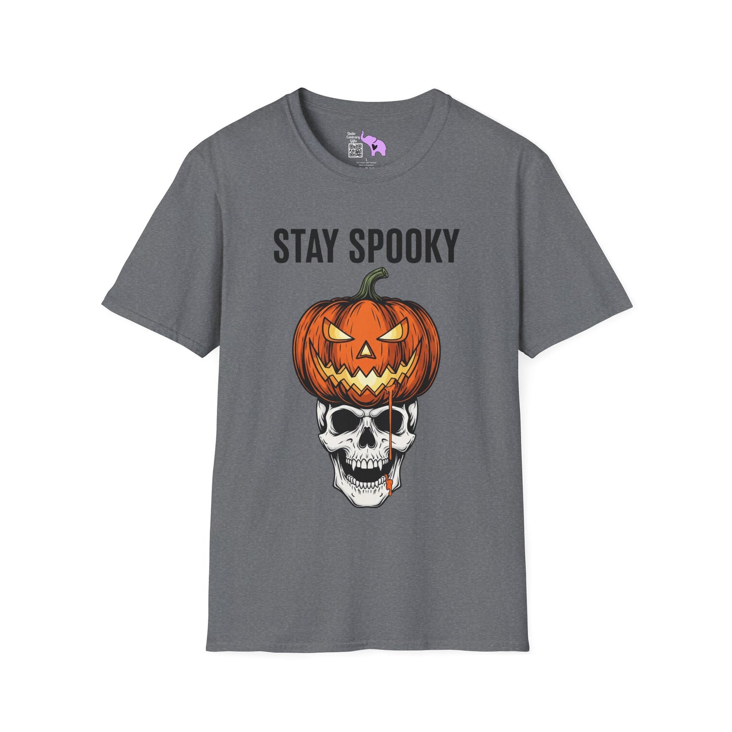 Stay Spooky (Pumpkin/Skull) Adult T-shirt