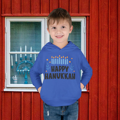 Happy Hanukkah 5 Toddler Pullover Fleece Hoodie