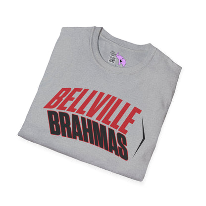 Bellville Brahmas (Angled) Adult T-shirt