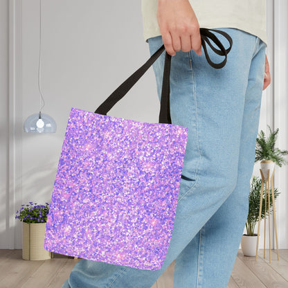 Lavender Crystal Canvas Tote Bag
