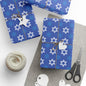 Star of David 4 Hanukkah Wrapping Paper