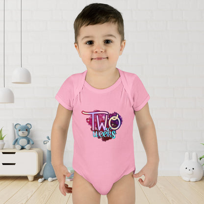 Stardust Baby Milestone Bodysuit-Two Weeks
