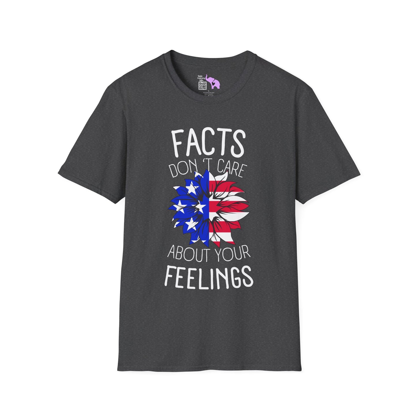 Facts Don't Care About Your Feelings American Flag Adult T-shirt