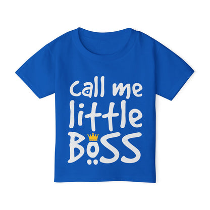Call Me Little Boss Heavy Cotton™ Toddler T-shirt
