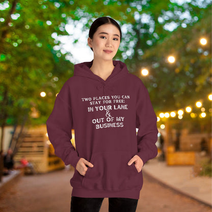 Two Places You Can Stay for Free Heavy Heavy Blend™ Hooded Sweatshirt