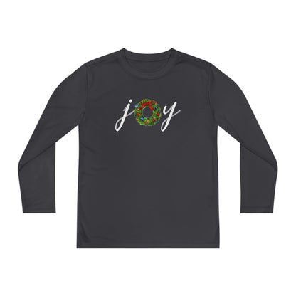 Joy w/Wreath Youth Long Sleeve Tee