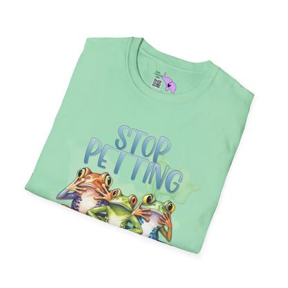 Stop Petting My Peeves (Frogs) Adult T-shirt