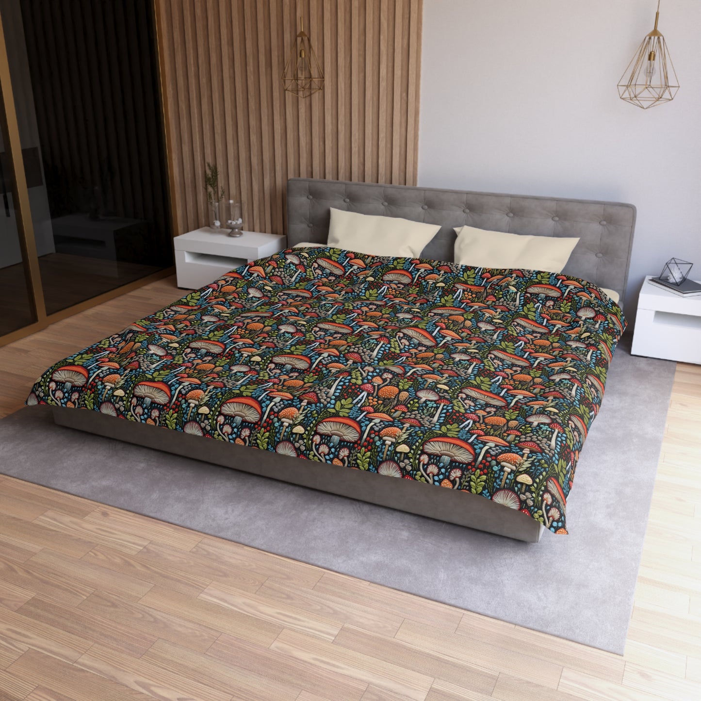 Shroom Bloom Microfiber Duvet Cover