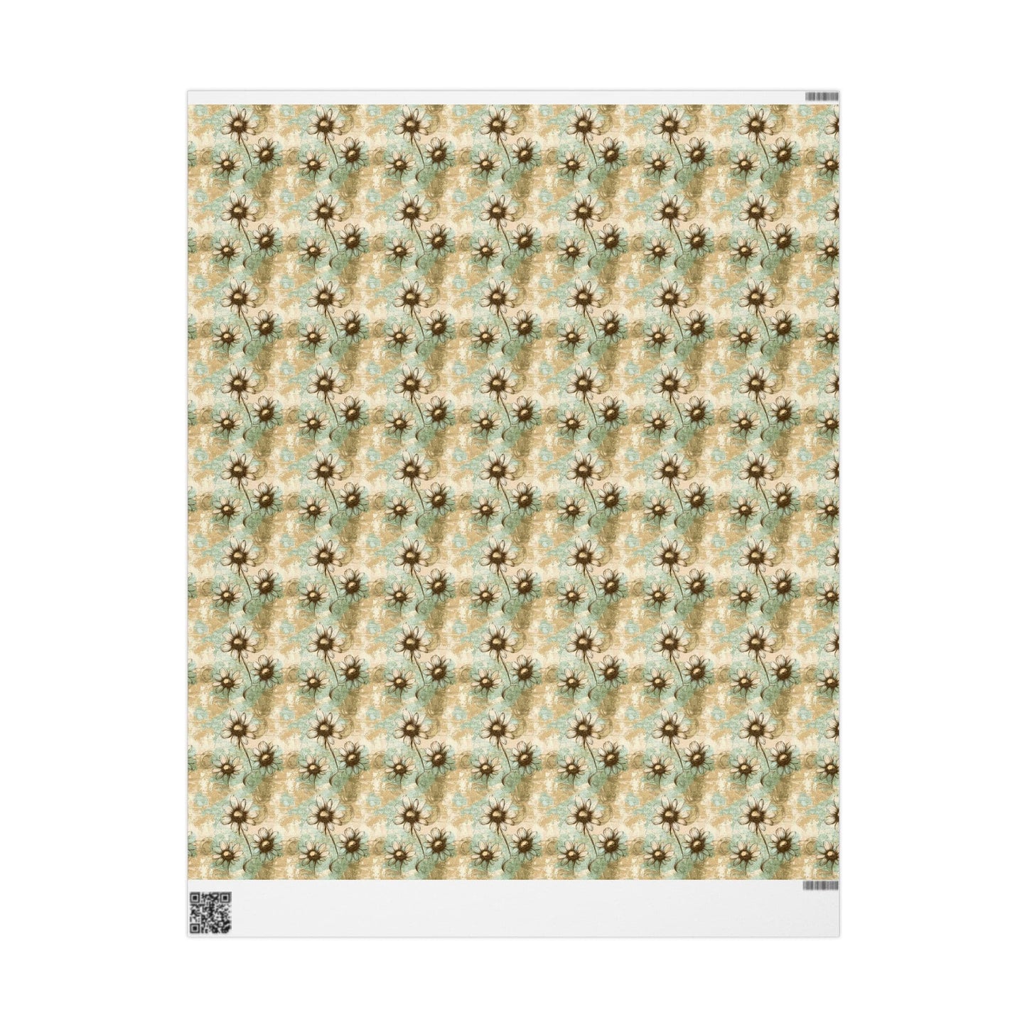 Worn Meadow Daisies Wrapping Paper