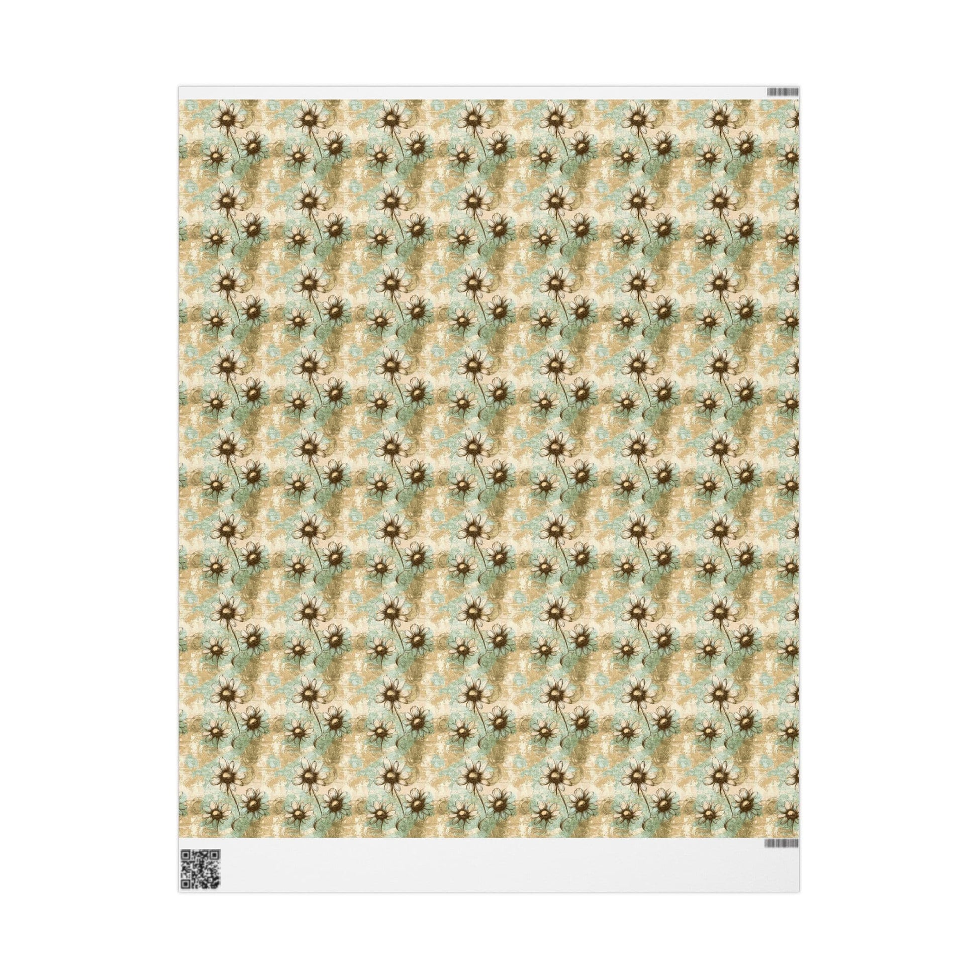Worn Meadow Daisies Wrapping Paper