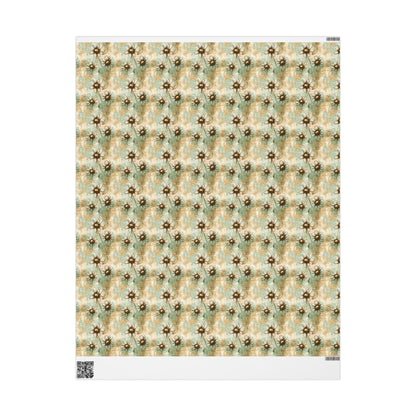 Worn Meadow Daisies Wrapping Paper