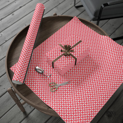 Scarlet Star Garden Wrapping Paper