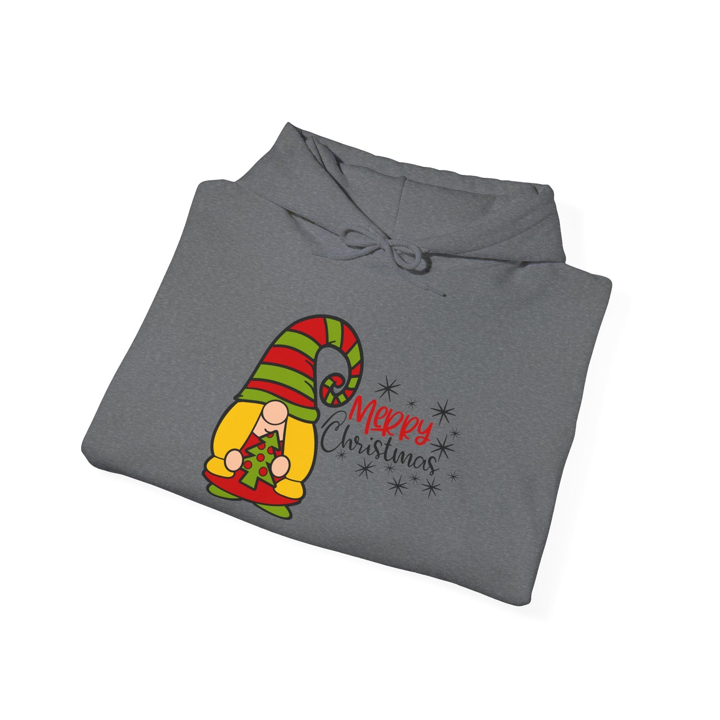 Merry Christmas Girl Gnome Adult Heavy Blend™ Hoodie