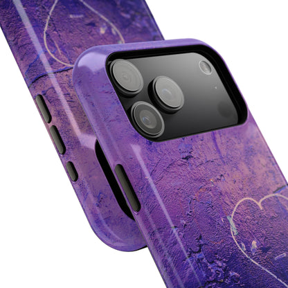 Purple Heart Wall MagSafe® Compatible Tough Case for iPhone