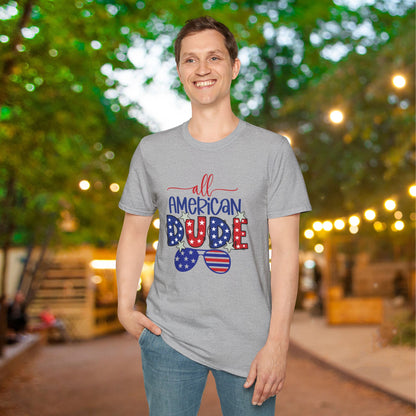 All-American Dude Adult T-shirt