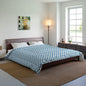 Cozy Blue Checkered Comforter