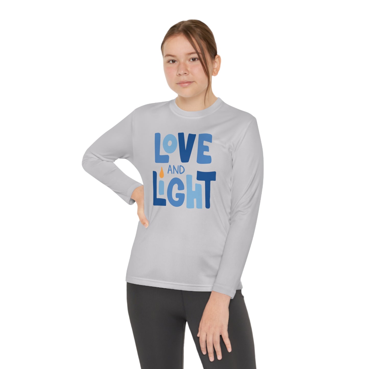 Hanukkah Love & Light 2 Youth Long Sleeve Tee