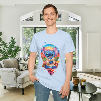 Sunset Stitch Adult T-shirt