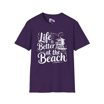 Life is Better At The Beach Adult T-shirt