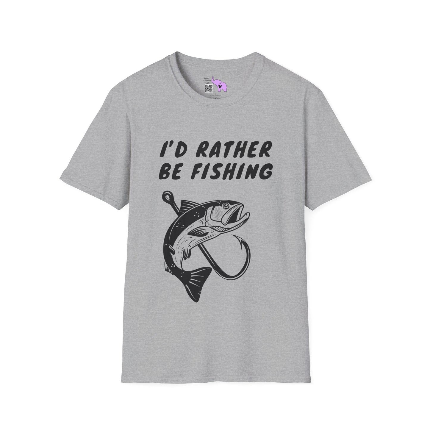 I'd Rather Be Fishing Adult T-shirt
