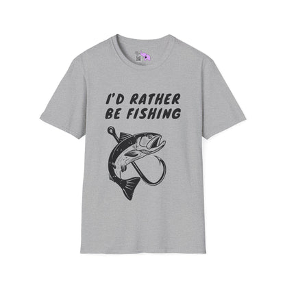 I'd Rather Be Fishing Adult T-shirt