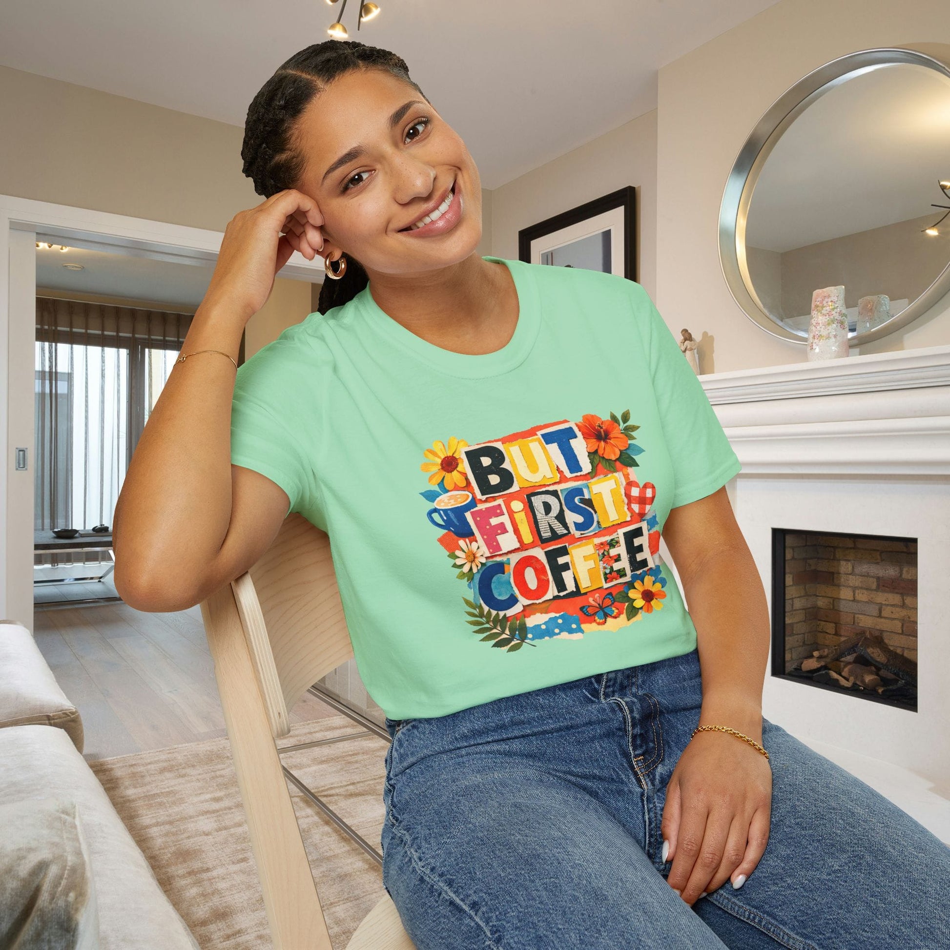 But First Coffee Adult T-shirt