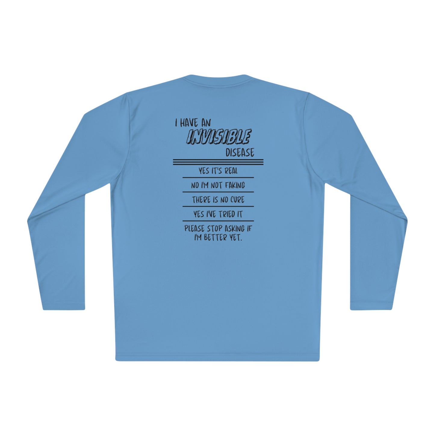 I'm An Invisible Warrior Chronic Illness Lightweight Long Sleeve Tee