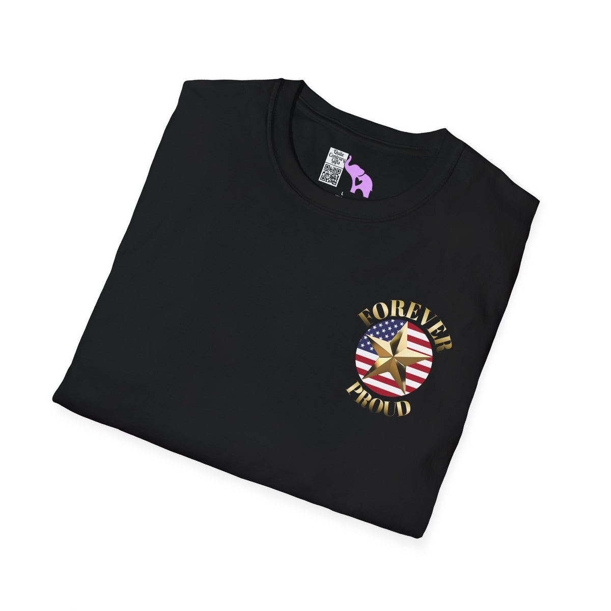 Gold Star Grandpa Forever Proud Adult T-shirt