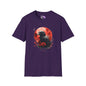 Creepy Raven with Full Moon Adult T-shirt