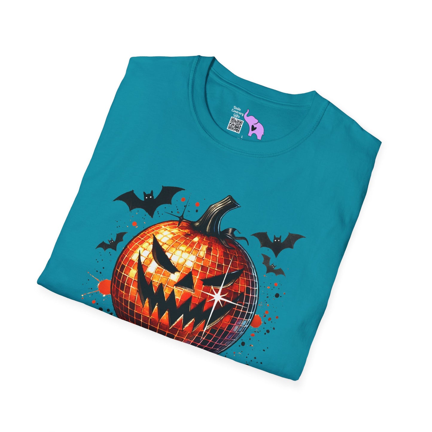 Orange Disco Pumpkin Adult T-shirt
