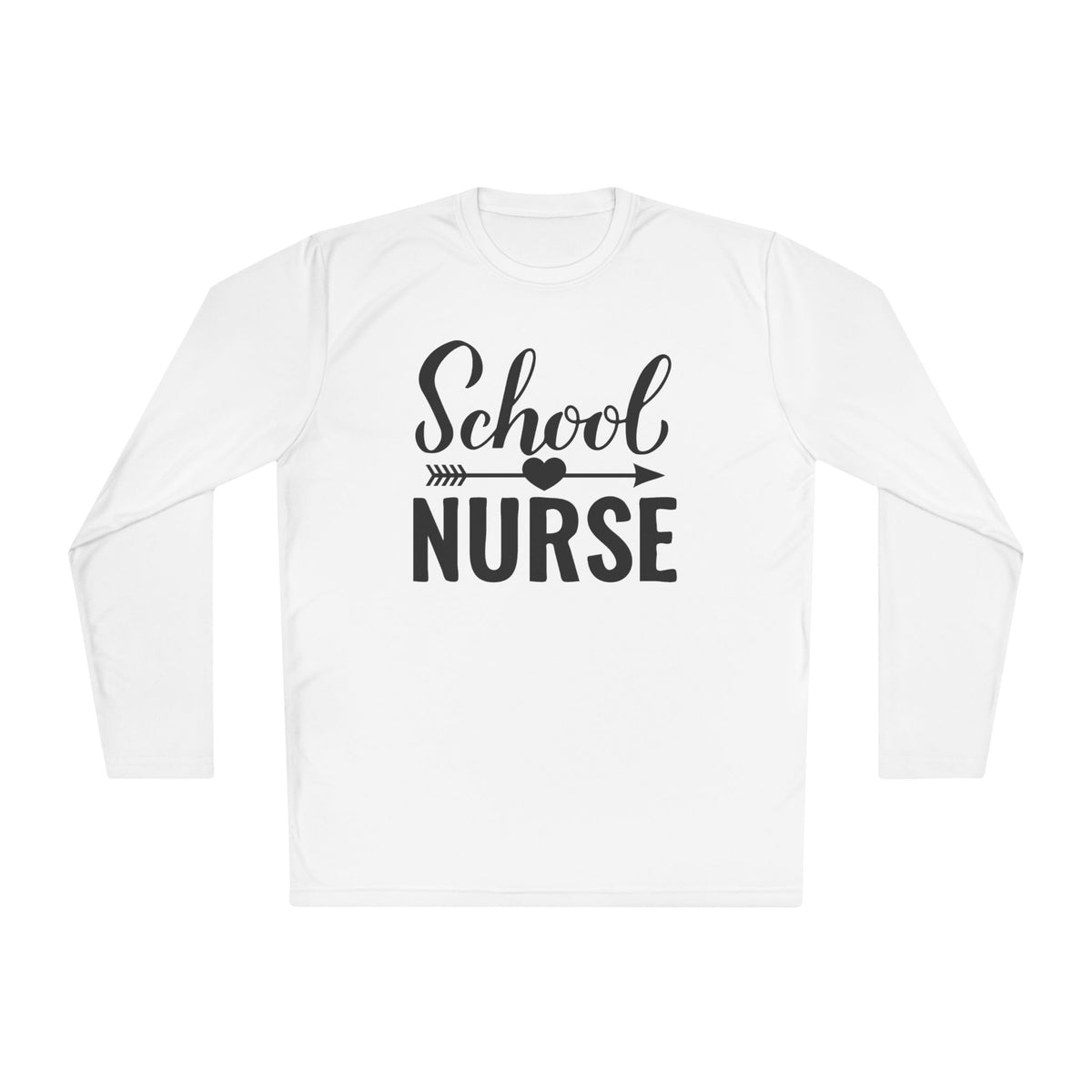 School Nurse Adult Long Sleeve Tee