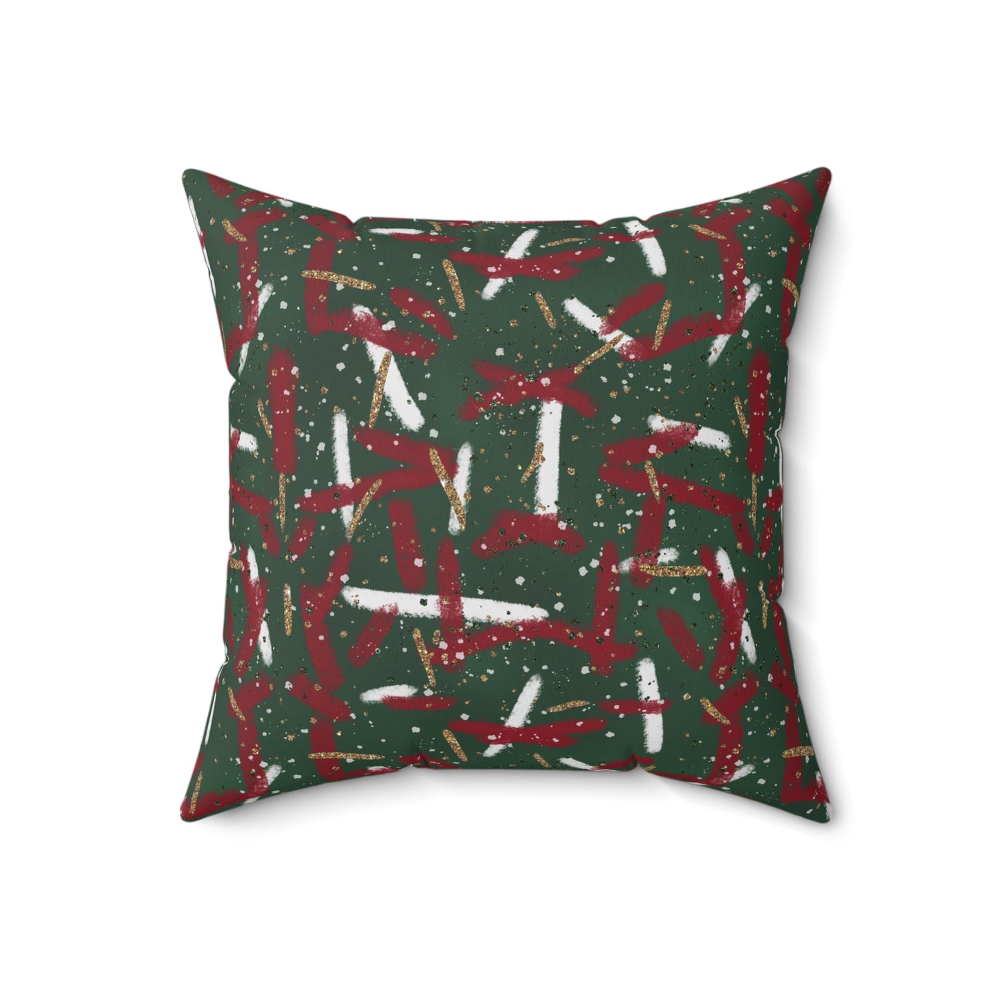 Holiday Brushstrokes Throw Pillow