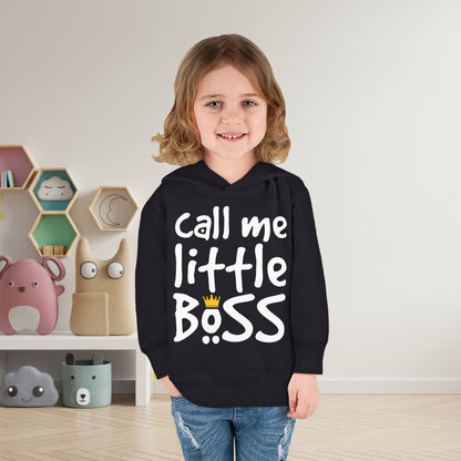 Call Me Little Boss Toddler Hoodie