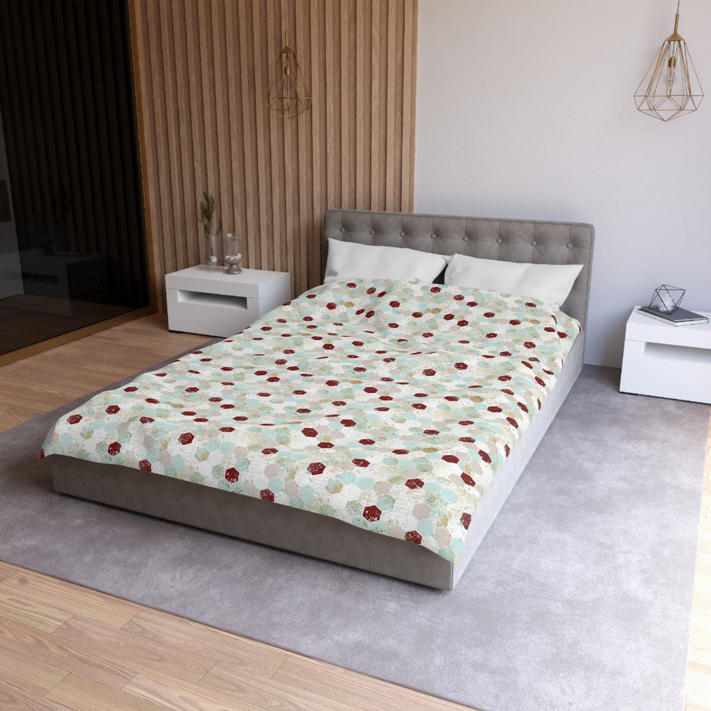 Love Letters & Honeycomb Duvet Bedding Set