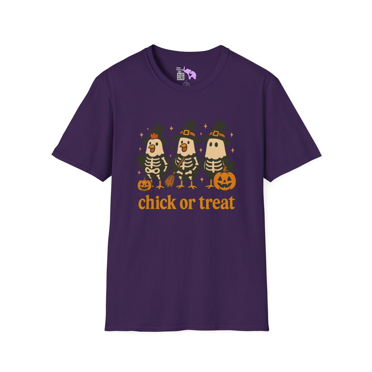 Chick or Treat (Skeleton Chicks) Adult T-shirt