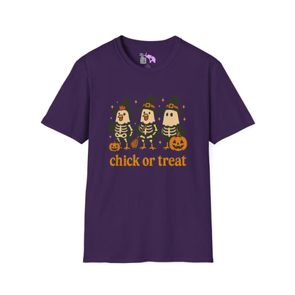 Chick or Treat (Skeleton Chicks) Adult T-shirt