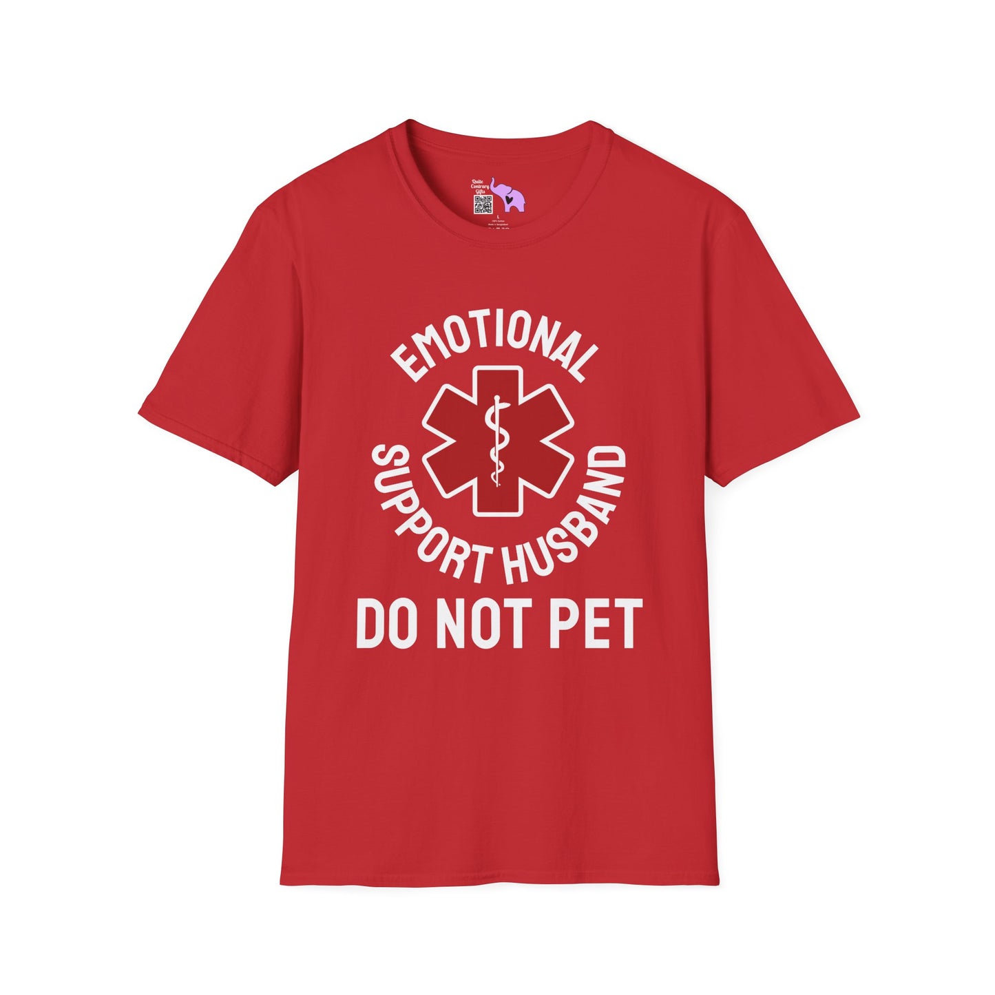 Emotional Support Husband Do Not Pet Adult T-shirt