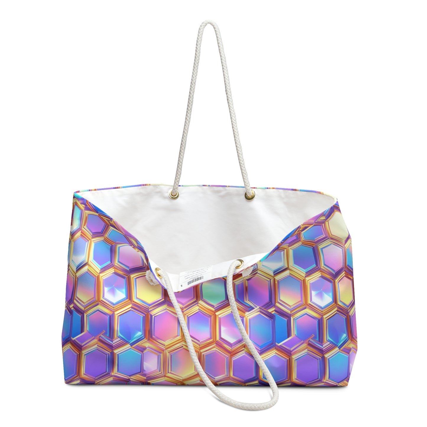 Aurora Hexagons Weekender Bag