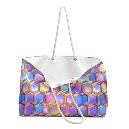 Aurora Hexagons Weekender Bag