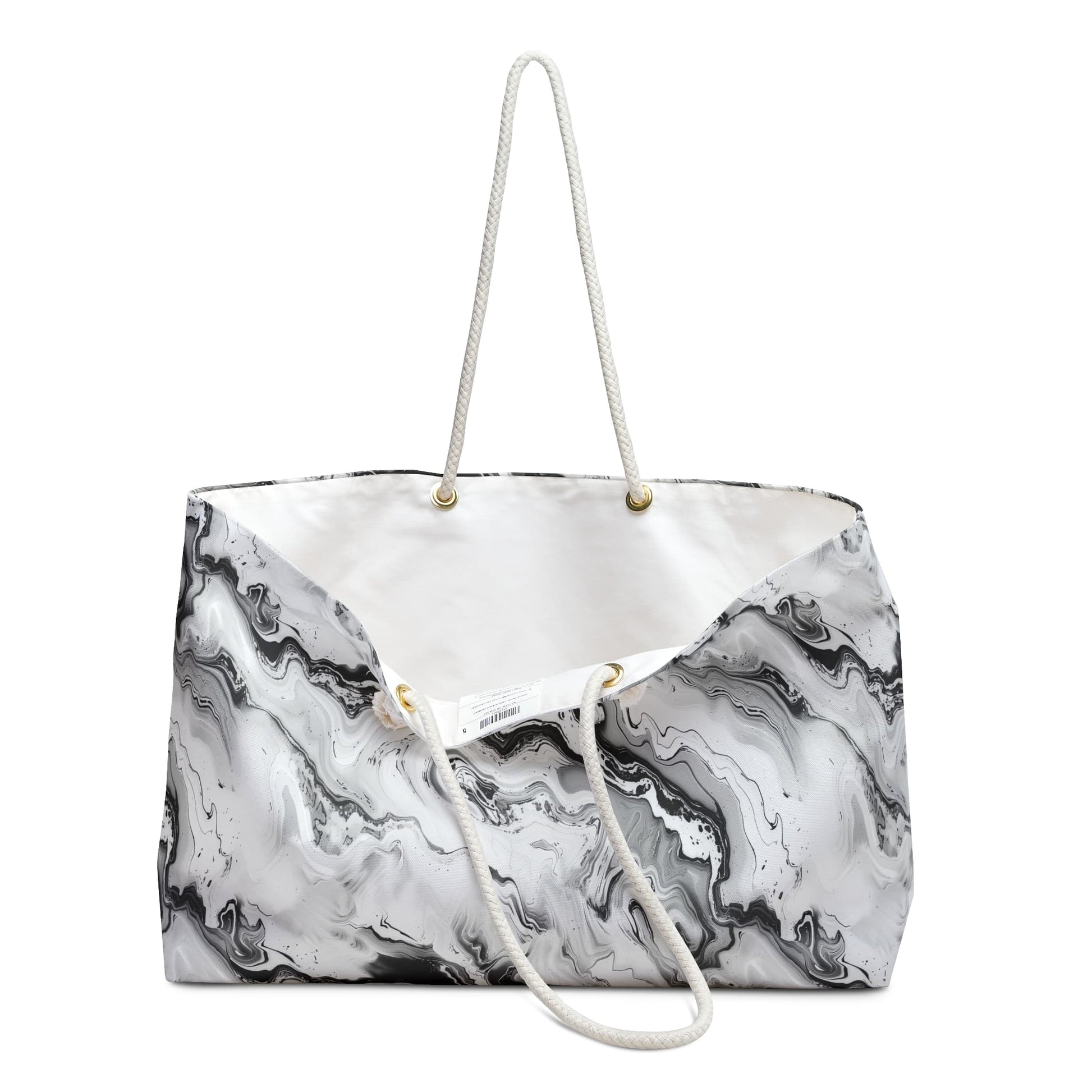 Frost Veil Marble Weekender Bag