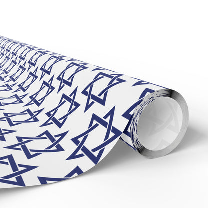 Star of David Hanukkah Wrapping Paper
