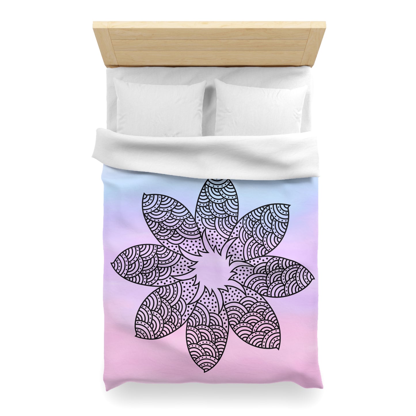 Serene Bloom Microfiber Duvet Cover