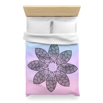 Serene Bloom Microfiber Duvet Cover